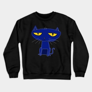 sad cat Crewneck Sweatshirt